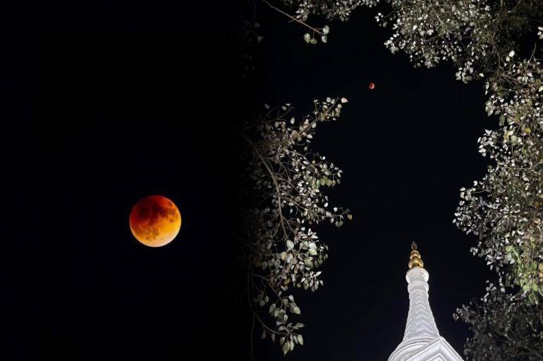ගෝර්යෝ අධිරාජ්‍යයට පාර කියන “Blood Moon” ඊයේ දිනයේදී දිස් වූ අයුරු LNW ඇසින්!