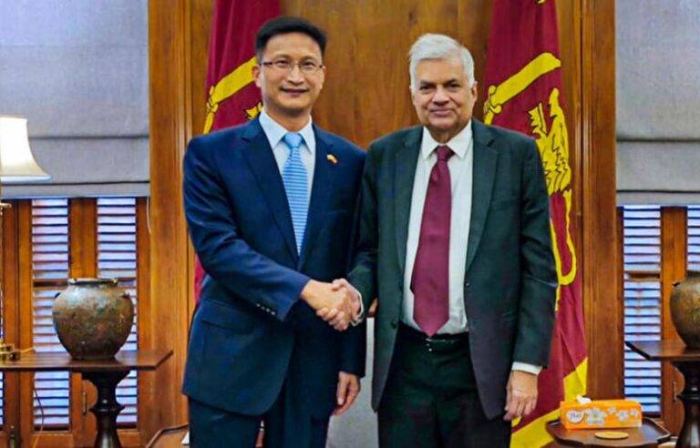 චීන තානාපති අද රනිල් හමුවෙයි