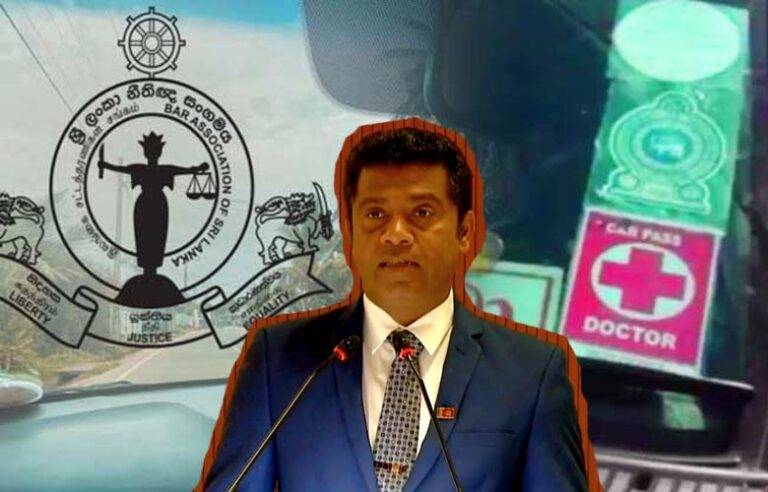 වෛද්‍යවරුන්ගේ හෝ නීතීඥවරුන්ගේ වාහනවල ස්ටිකර් ගලවන්න කිසිදු බලාපොරොත්තුවක් නෑ – ඇමති නලින්ද
