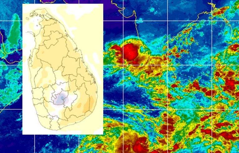 අද (18) දවසේ මිලිමීටර් 100 තද වැසි ඇතිවන ප්‍රදේශ මෙන්න !