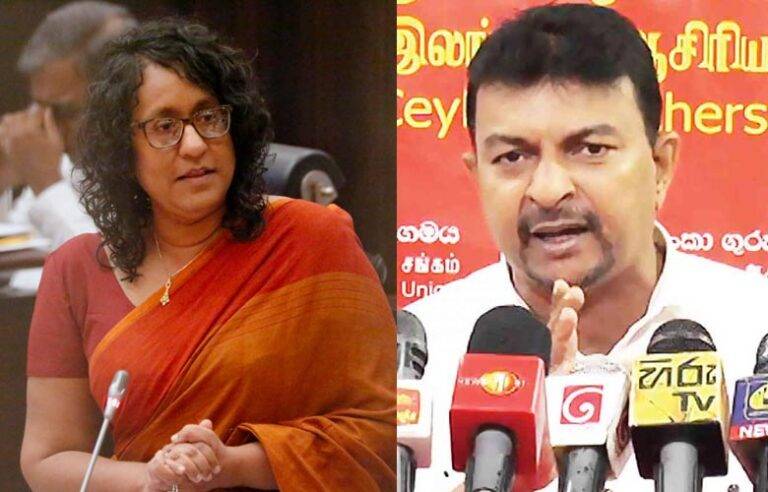 ඇමති මහින්ද ජයසිංහලාගේ ගුරු සංගමයත් අගමැති හරිනිගේ පාසල් වේලාව දීර්ඝ කිරීමේ තීරණයට විරුද්ධ වෙයි