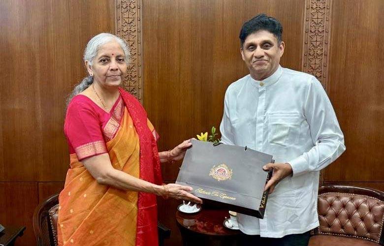 විපක්ෂ නායක සජිත් ඉන්දීය මුදල් අමාත්‍ය නිර්මලා සීතාරාමන් හමුවෙයි