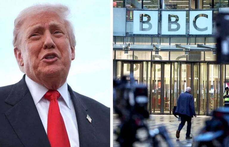 ට්‍රම්ප් BBCයෙන් ඩොලර් බිලියනයක වන්දි ඉල්ලන ලකුණු