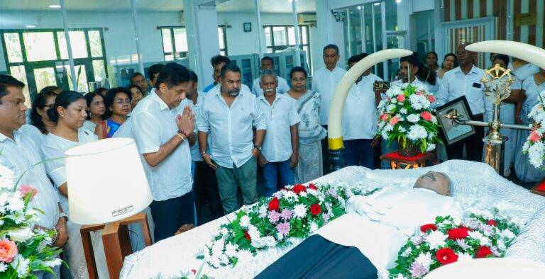 අභාවප්‍රාප්ත නන්දන ගුණතිලක මහතාට අවසන් ගෞරවය දැක්වීමට විපක්ෂ නායකවරයා එක්වෙයි