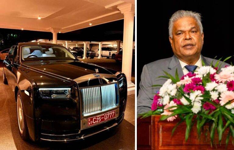 ලෝකෙටම 25 යි. ඩඩ්ලි සිරිසේන ලංකාවේ මිල අධිකම කාර් එක ගෙදර ගෙනෙයි !