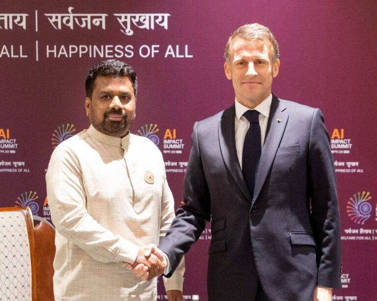 ජනපති අනුර සහ ප්‍රංශ ජනපති අතර ද්විපාර්ශ්වික සාකච්ඡා!