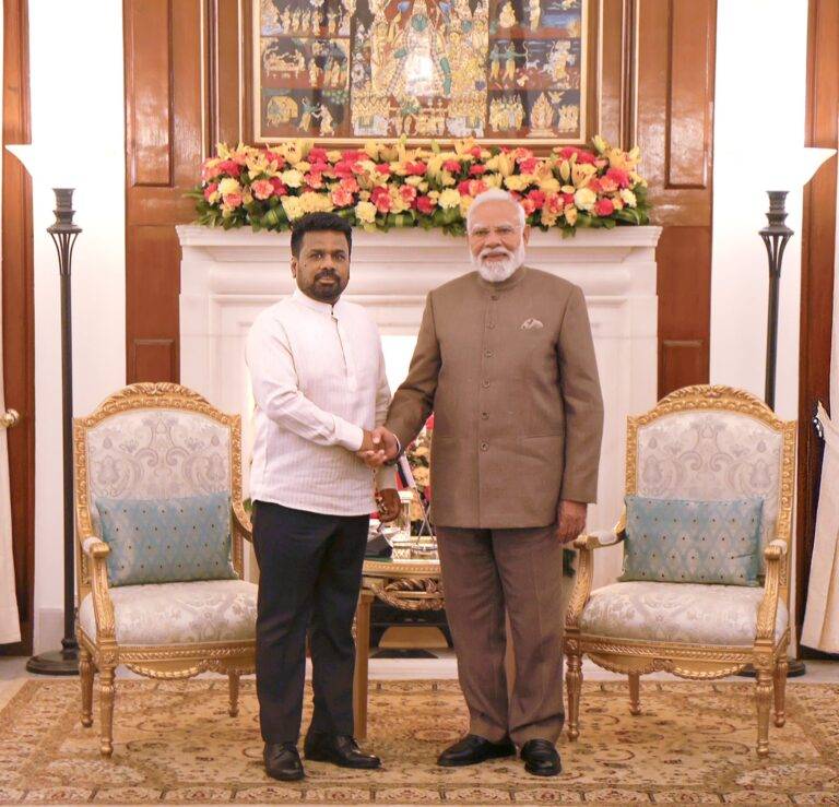 ජනාධිපති හා ඉන්දීය අගමැති අතර ද්විපාර්ශ්වික සාකච්ජාවක්!