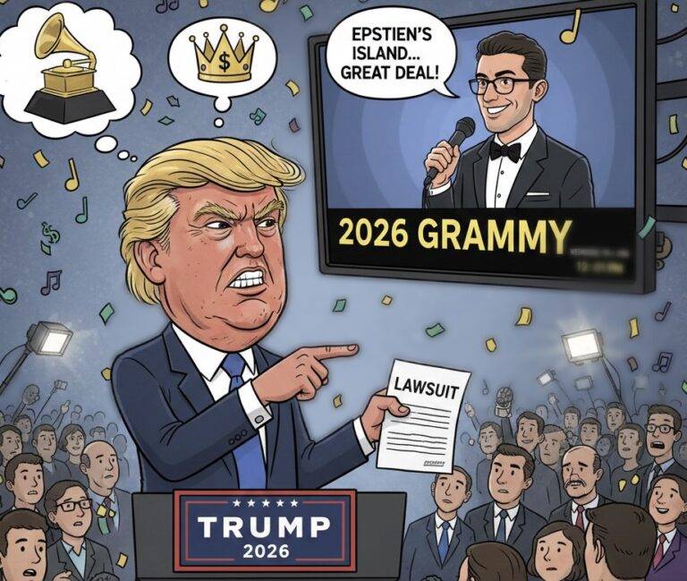 ග්‍රැමී හිදී Trevor Noah කළ ඇස් රතුවෙන විහිළුවට ට්‍රම්ප්ට මළ පැනලා!