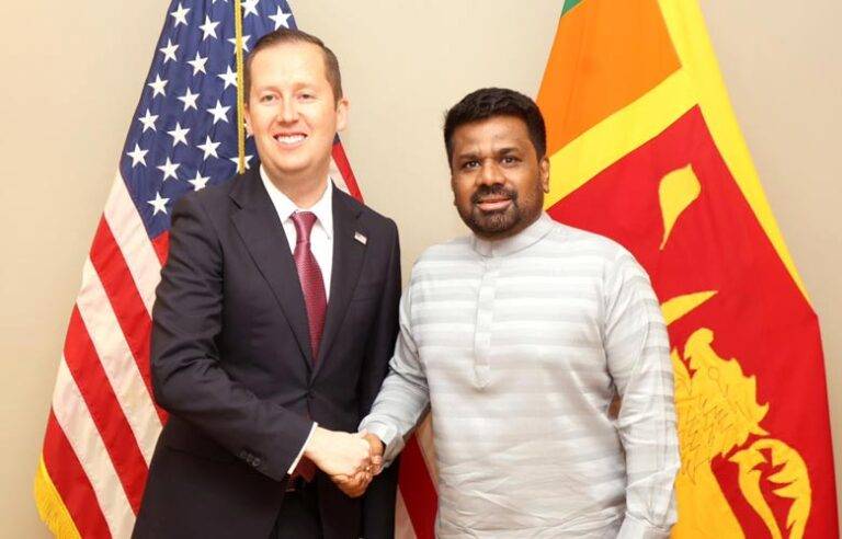 ජනපති අනුර ට්‍රම්ප්ගේ දකුණු සහ මධ්‍යම ආසියා විශේෂ නියෝජිත හමුවෙයි