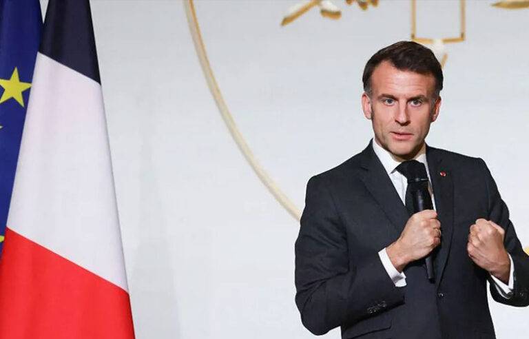 ලෝක බලවතා ලෙස ක්‍රියා කිරීම ආරම්භ කරන ලෙස ප්‍රංශ ජනාධ්පතිවරයා යුරෝපයෙන් ඉල්ලයි