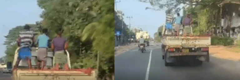 අනවසර වැලි ගොඩදැමිමක් ඇල්ලීමට ගිය පොලිස් නිලධාරීන් පිරිසක් ලොරි රථයකට යට කිරීමට ගත් උත්සාහයක් ව්‍යර්ථ වෙයි!
