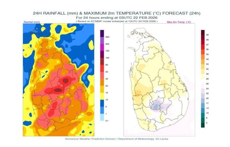 වැසි තත්වයේ වර්ධනයක් – අද (21) කාලගුණය