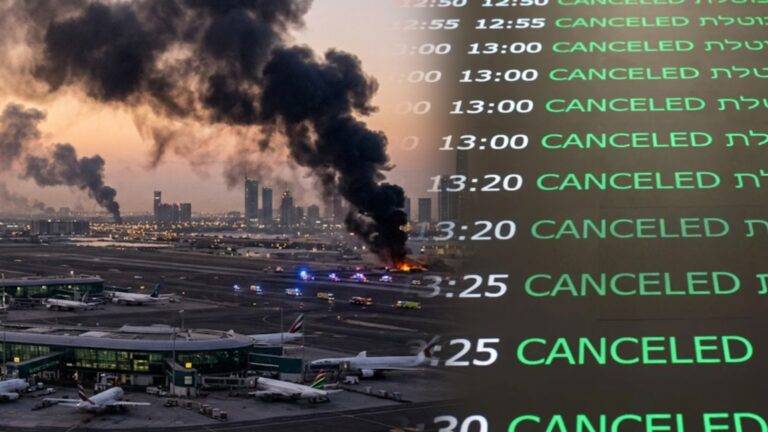 මැද පෙරදිගට ඉරානයෙන් එල්ල වන ප්‍රහාරයන් වලින් බැටකන ගුවන් මඟීන්; ඩුබායි, කුවේට්, අබුඩාබි ගුවන් තොටුපළ වලටත් ප්‍රහාර!