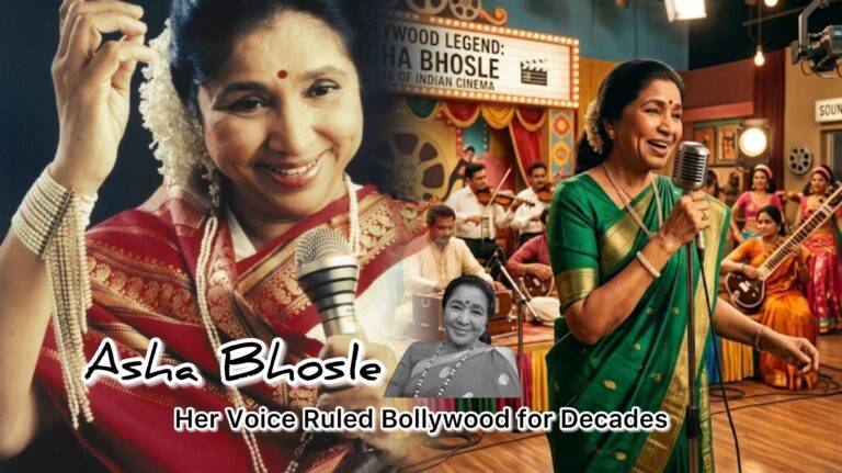 ගීතයෙන් යුගයක් නිර්මාණය කළ බොලිවුඩයේ අමරණීය හඬ – Her Voice Ruled Bollywood for Decades — Asha Bhosle Bids Final Goodbye!